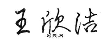 駱恆光王欣潔行書個性簽名怎么寫