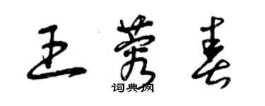 曾慶福王蓉春草書個性簽名怎么寫