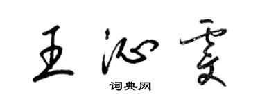 梁錦英王沁雯草書個性簽名怎么寫