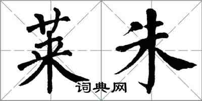 翁闓運萊朱楷書怎么寫