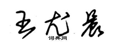 朱錫榮王尤晨草書個性簽名怎么寫