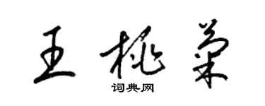 梁錦英王桃菊草書個性簽名怎么寫