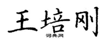丁謙王培剛楷書個性簽名怎么寫