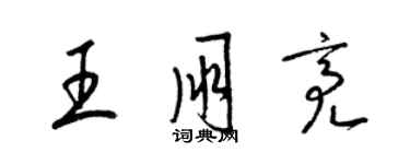 梁錦英王朋亮草書個性簽名怎么寫