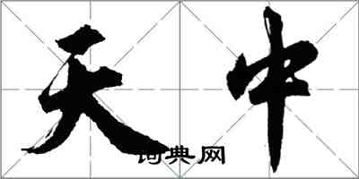 胡問遂天中行書怎么寫