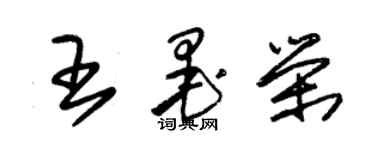 朱錫榮王墨榮草書個性簽名怎么寫