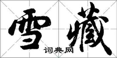 胡問遂雪藏行書怎么寫