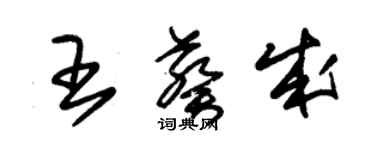朱錫榮王葵成草書個性簽名怎么寫