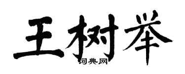 翁闓運王樹舉楷書個性簽名怎么寫