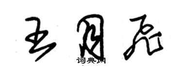 朱錫榮王月飛草書個性簽名怎么寫