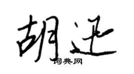 王正良胡迅行書個性簽名怎么寫