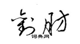 梁錦英劉肪草書個性簽名怎么寫