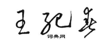 駱恆光王紀春草書個性簽名怎么寫