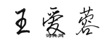 駱恆光王愛蓉行書個性簽名怎么寫