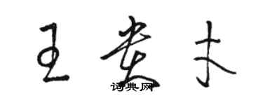 駱恆光王貴才草書個性簽名怎么寫