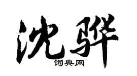 胡問遂沈驊行書個性簽名怎么寫