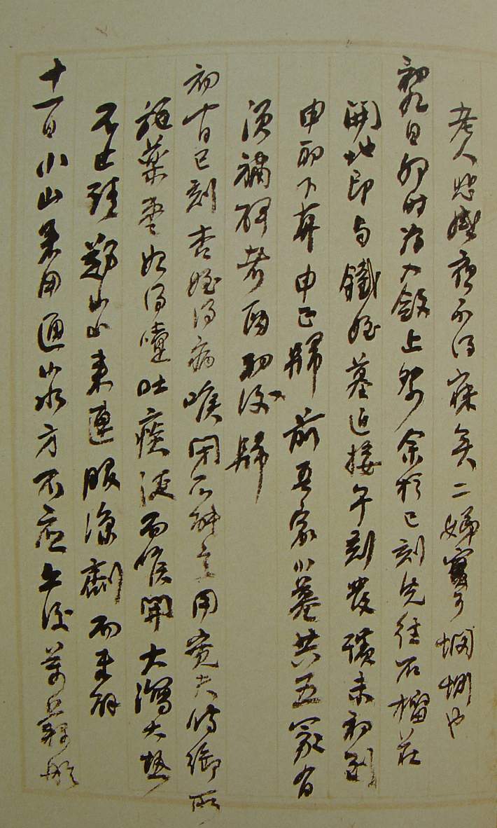 何紹基草書《種竹日記》