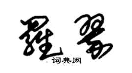 朱錫榮羅翠草書個性簽名怎么寫