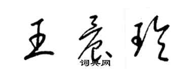 梁錦英王晨玲草書個性簽名怎么寫