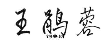 駱恆光王鵑蓉行書個性簽名怎么寫