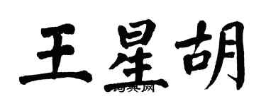 翁闓運王星胡楷書個性簽名怎么寫