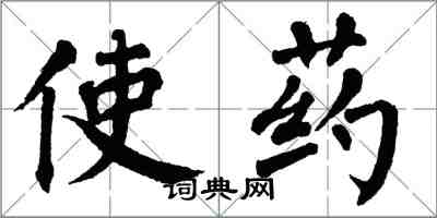 翁闓運使藥楷書怎么寫