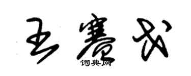 朱錫榮王賽戈草書個性簽名怎么寫