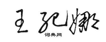 駱恆光王紀娜草書個性簽名怎么寫
