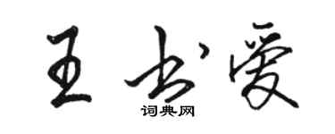 駱恆光王書愛行書個性簽名怎么寫