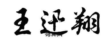 胡問遂王迅翔行書個性簽名怎么寫