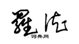 朱錫榮羅德草書個性簽名怎么寫