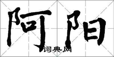 翁闓運阿陽楷書怎么寫