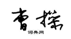 朱錫榮曹操草書個性簽名怎么寫