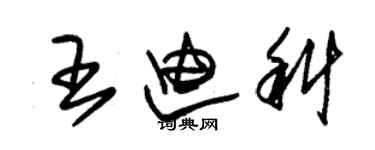 朱錫榮王迪科草書個性簽名怎么寫