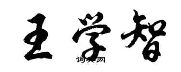 胡問遂王學智行書個性簽名怎么寫