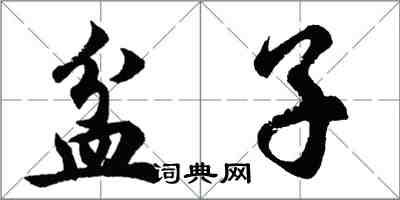 胡問遂盆子行書怎么寫