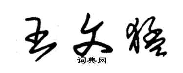 朱錫榮王文猛草書個性簽名怎么寫