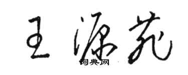 駱恆光王源菲草書個性簽名怎么寫