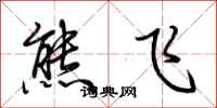 荊霄鵬熊飛行書怎么寫
