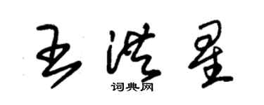 朱錫榮王洪星草書個性簽名怎么寫