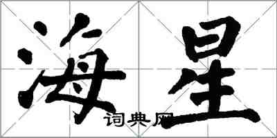翁闓運海星楷書怎么寫