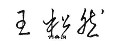 駱恆光王松然草書個性簽名怎么寫