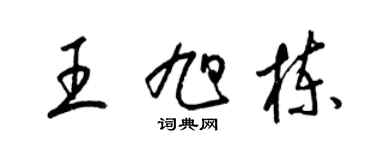 梁錦英王旭棟草書個性簽名怎么寫