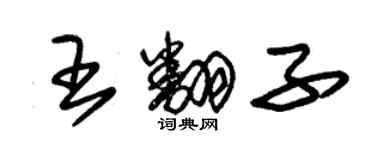 朱錫榮王翻子草書個性簽名怎么寫