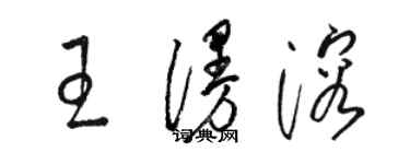 駱恆光王漫溶草書個性簽名怎么寫