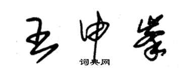 朱錫榮王申峰草書個性簽名怎么寫