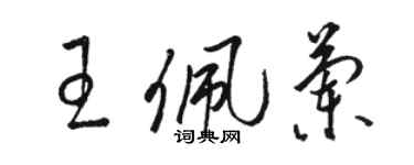 駱恆光王佩蘭草書個性簽名怎么寫