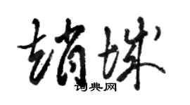 駱恆光趙城草書個性簽名怎么寫