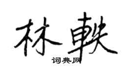 王正良林軼行書個性簽名怎么寫