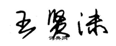 朱錫榮王賢沫草書個性簽名怎么寫